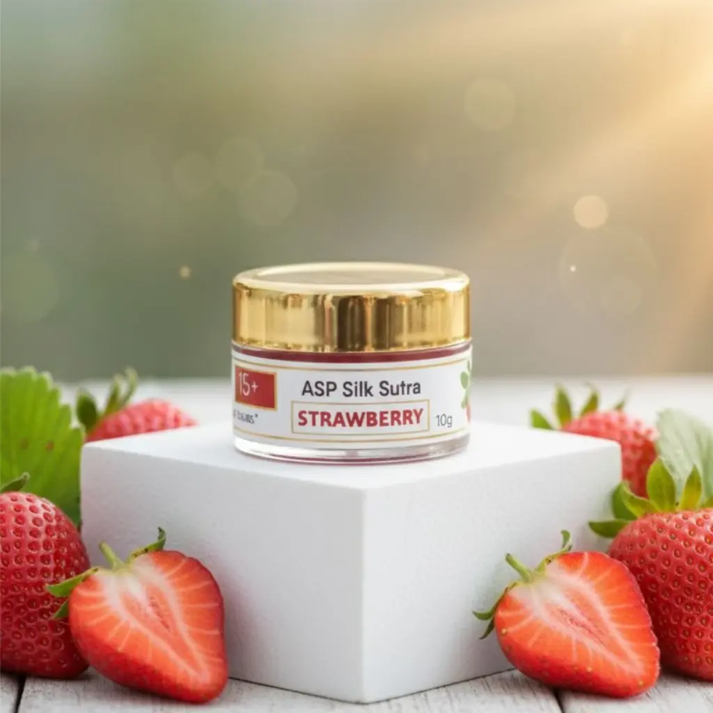 Asp Silk Sutra Strawberry Lip balm SPF 15 (10 gm)